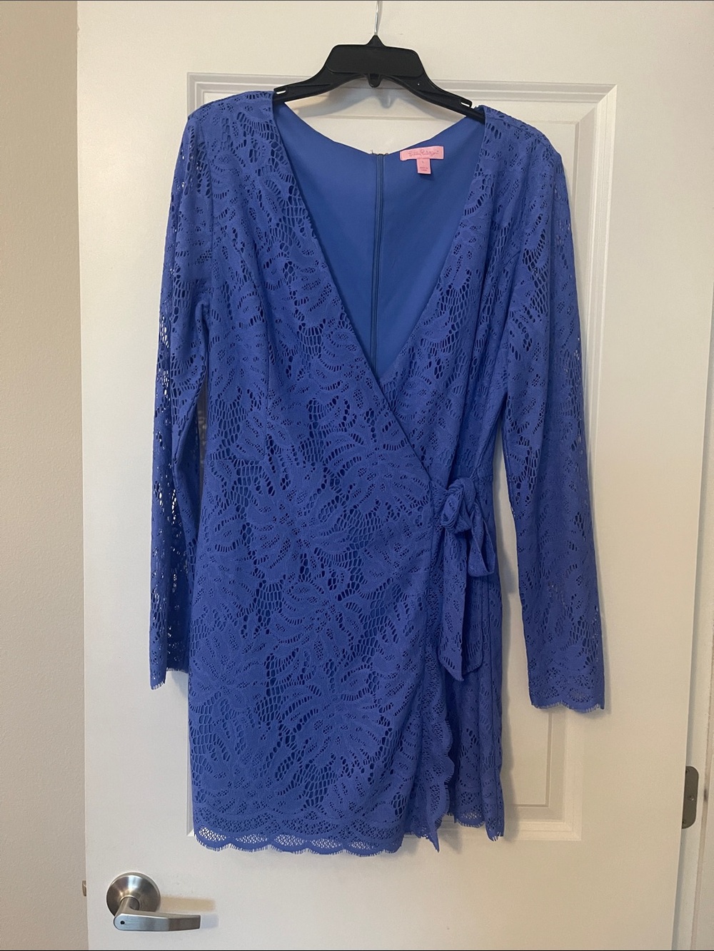 Lilly Pulitzer Royal Blue Lace Wrap Dress